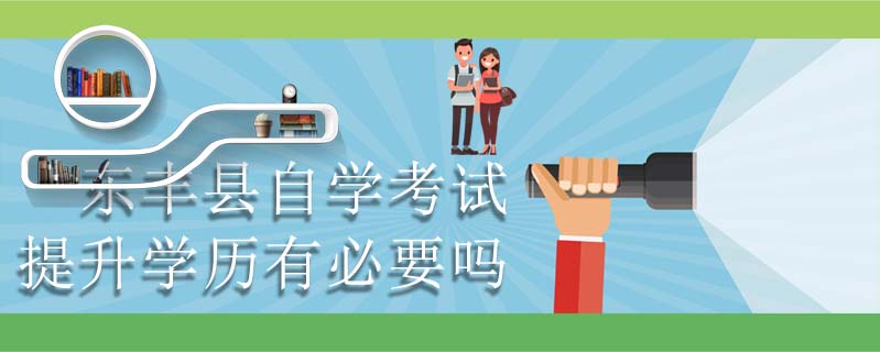 東豐縣自學(xué)考試提升學(xué)歷有必要嗎