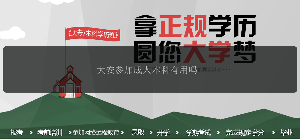 大安參加成人本科有用嗎