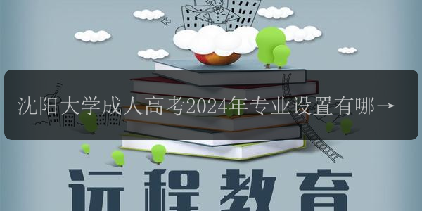 沈陽大學成人高考2024年專業(yè)設置有哪些 哪個專業(yè)競爭最激烈