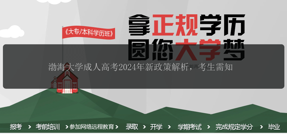 渤海大學(xué)成人高考2024年新政策解析，考生需知