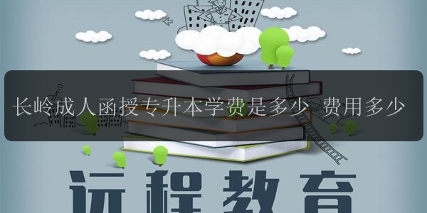 長(zhǎng)嶺成人函授專升本學(xué)費(fèi)是多少 費(fèi)用多少